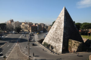 Roma Ostiense Mura Aureliane Piramide dal Museo di Porta san Paolo DSC_3342